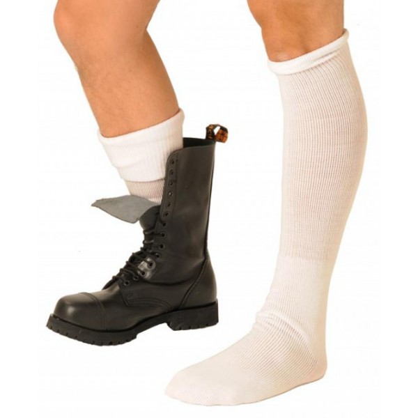 Weiß Stiefel Socken