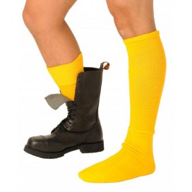 Gelbe Socken Stiefel