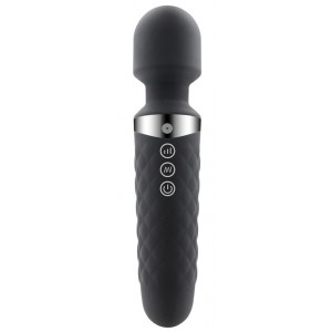 Sextoy Wand Een sleutel - Hoofd 42mm Zwart