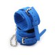 Blue handcuffs