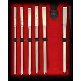 Stainless Steel Conjunto de 6 hastes de Urethra - 6 a 11mm