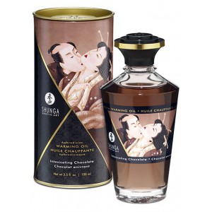 Shunga Aphrodisiac Warming Massage Oil - Intoxicating CHOCOLATE 100 mL