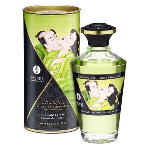 Shunga Aphrodisiac Warming Massage Oil - Midnight Sorbet 100 mL