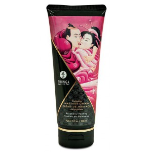 Shunga Comestible Massage Cream Emotion RASPBERRY - 200ml