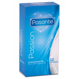 Pasante PASSION gerippte Kondome x12