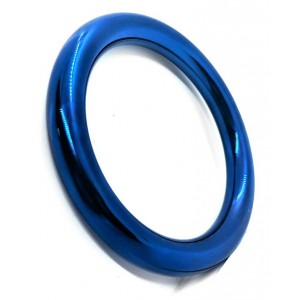 Stainless Steel Cockring Donut Bleu 8mm