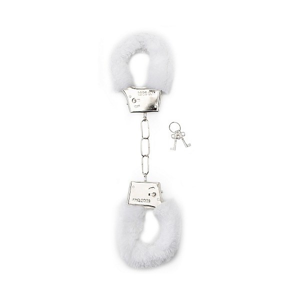 White Furry Handcuffs