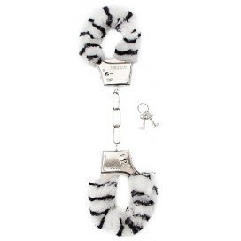Shots Toys Furry Zebra handcuffs