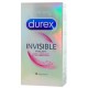 Durex Preservativos invisíveis com lubrificação fina x12