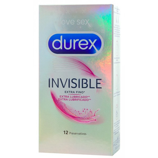 Durex Invisible thin glijcondooms x12