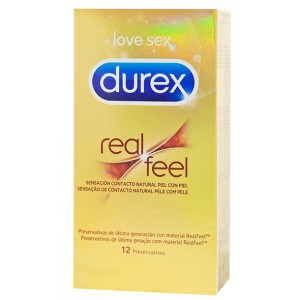Durex Preservativos sin látex Real Feel x12