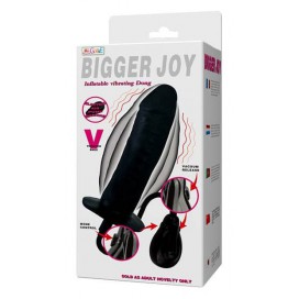 Consolador hinchable y vibrador Joy 15 x 4,5cm
