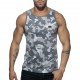 WASHED CAMO Grey Tank Top