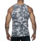 WASHED CAMO Grey Tank Top