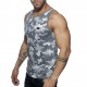 WASHED CAMO Grey Tank Top