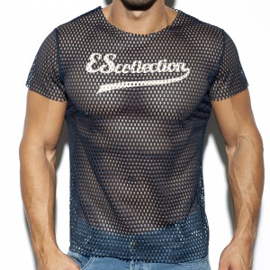 ES Collection OPEN MESH T-shirt Navy