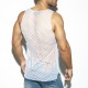 OPEN MESH Tank Top White