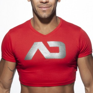 Addicted CROP AD Red T-shirt