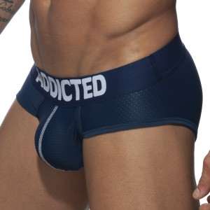 Addicted PUSH UP MESH Briefs Navy