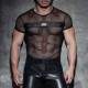 MESH MIXED T-shirt Black