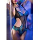 Anastasia Bodysuit and Bracelets - Turquoise