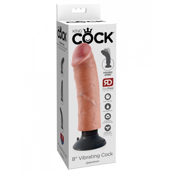 King Cock vibrating dildo 19 x 4.5cm
