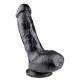 Gode Ventouse 18 x 5.5 cm NOIR - REALISTE - HardToys