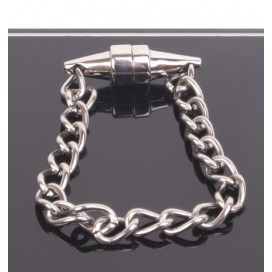 Magnetic nipple clamp with chain