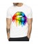 T-shirt branca do Rainbow Lips