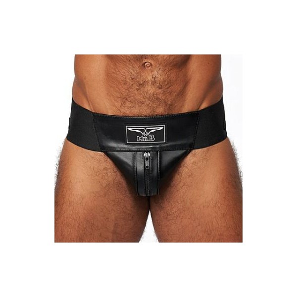 Mister B Leather Jockstrap Negro