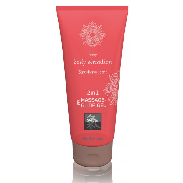 Lubricant and Gel for Strawberry Massage 200mL