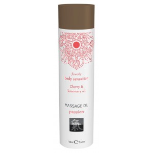 Shiatsu Aceite de masaje de cereza de la pasión y romero 100mL