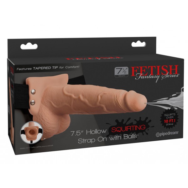 Dildo de esguicho de cinta 17 x 5 cm