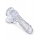 Gode Transparent King Cock CLEAR 13.5 x 3.5 cm