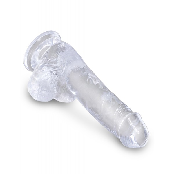 Dildo transparente King Cock 13,5 x 3,5cm