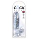 Dildo transparente King Cock 13,5 x 3,5cm