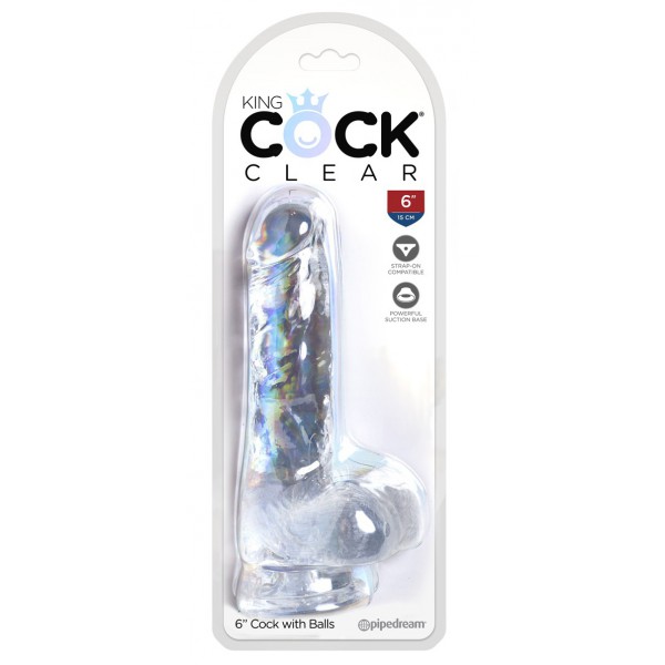 König Schwanz transparent Dildo 13,5 x 3,5cm