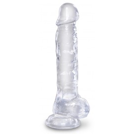 Gode Transparent King Cock CLEAR 18 x 4.7cm