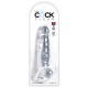 König Schwanz transparent Dildo 18 x 4,7cm