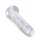 King Cock transparante dildo 16 x 3.7cm