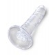 Consolador transparente King Cock 16 x 3,7cm