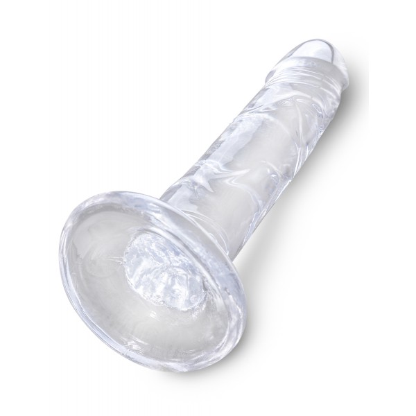 Consolador transparente King Cock 16 x 3,7cm