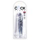 König Schwanz transparent Dildo 16 x 3,7cm