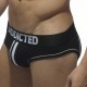 Double Piping Bottomless Brief noir