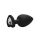 Plug Bijou Anal Heart Black 8 x 4 cm